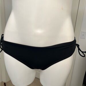 Anne Cole Black Bikini Bottom with Side Ties